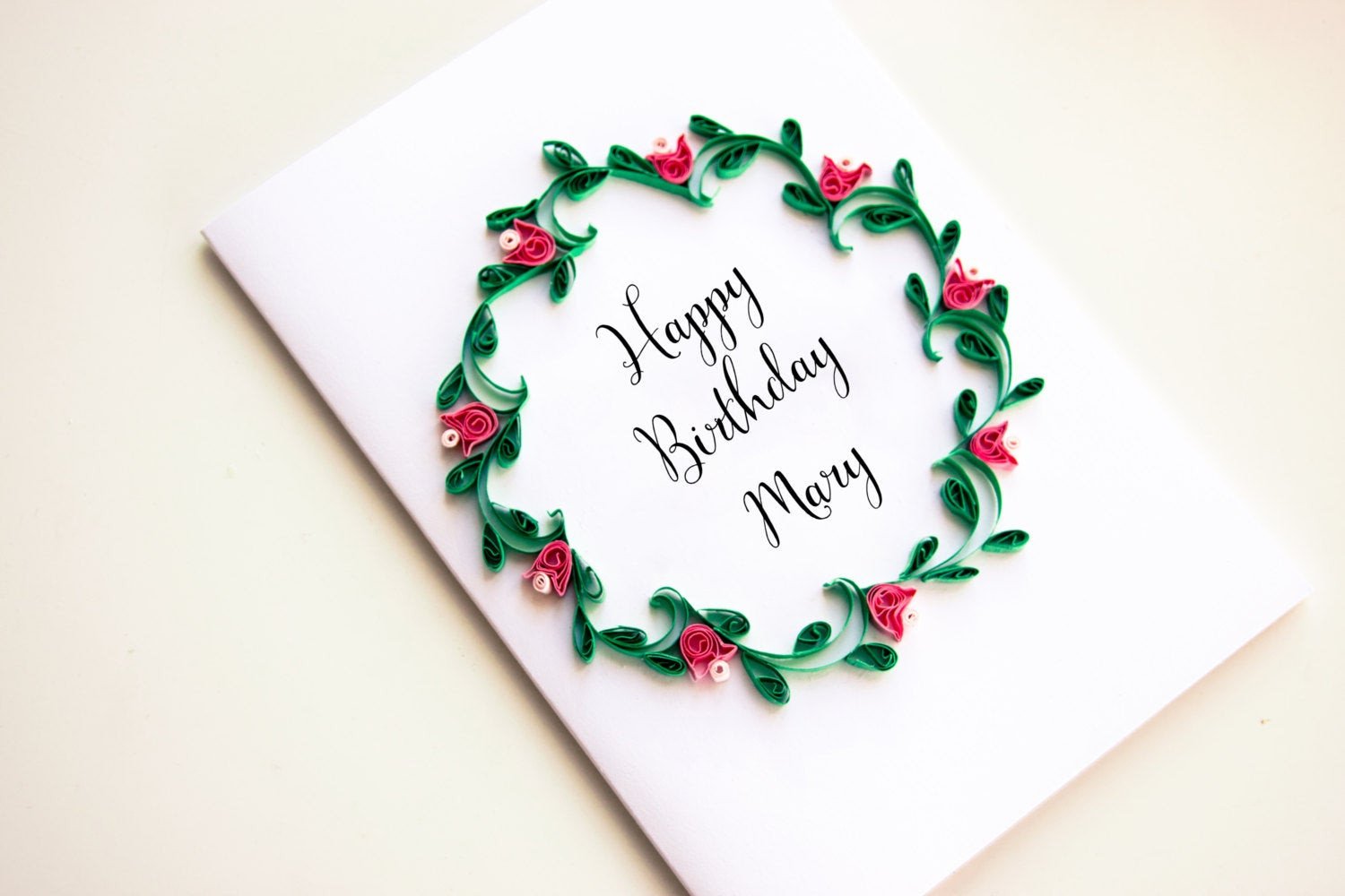 Custom Birthday Card Elegant Personalized Birthday Card Personalized Happy Birthday Card